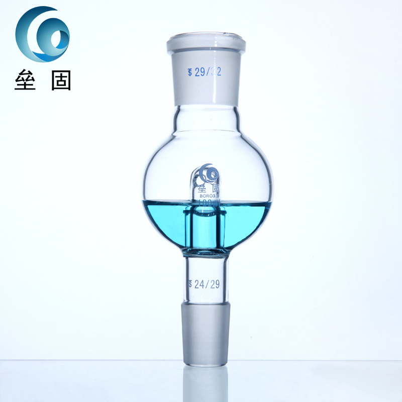 100ml/29*24 玻璃防溅球 直形缓冲球 防爆球 旋转蒸发仪缓冲瓶
