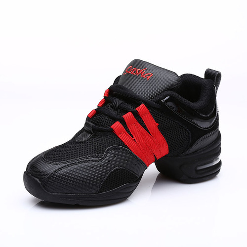 S5 Three Sha Square Dance Shoes Summer Mesh Dance Shoes for Women Inner Heel Lift Modern Dance Shoes Jazz Dance Shoes