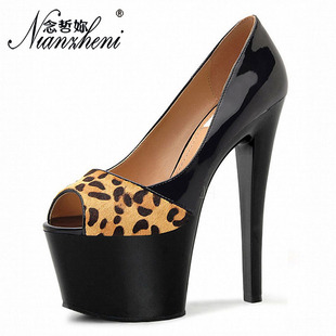 17cm���߸�Ь������ˮ̨�\��Ьҹ��Ь�Ը�Ұ�Ա��y�~��ƴɫ��Ь