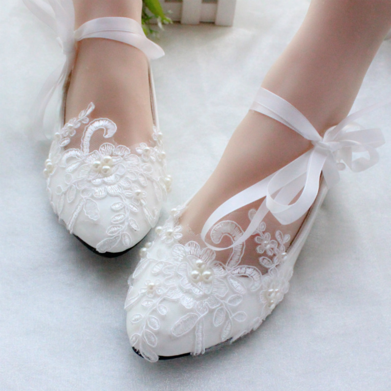 Star cat strap white plus size flat wedding shoes bridal wedding shoes bridesmaid shoes female manufacturers supply BH100