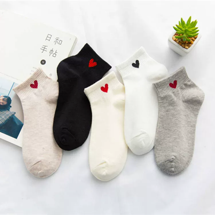 Короткие хлопковые носки, осенние цвета, повседневные ankle socks, дышащие мягкие (несколько цветов)
