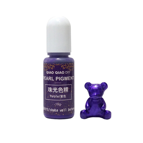 New DIY pearlescent color pigment diy uv crystal glue silicone mold coloring pearlescent color essence