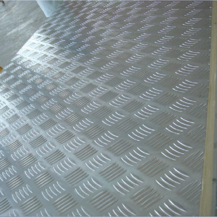 防滑铝板10603003五条筋花纹铝板5052防锈铝合金铝型材激光加工
