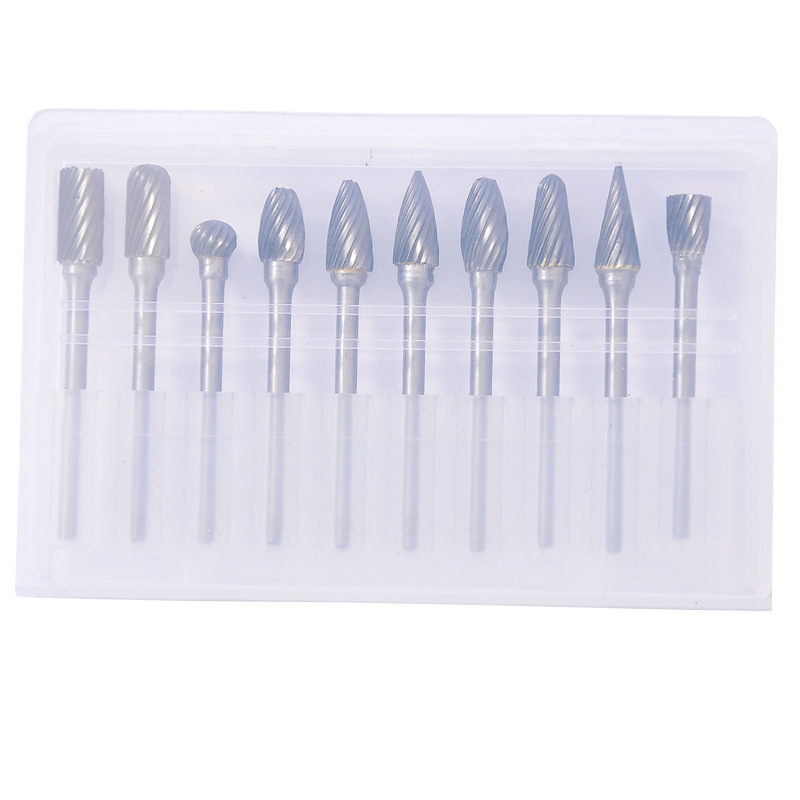 厂家直销合金磨头透明包装3mm柄钨钢磨头硬质合金旋转锉现货批发