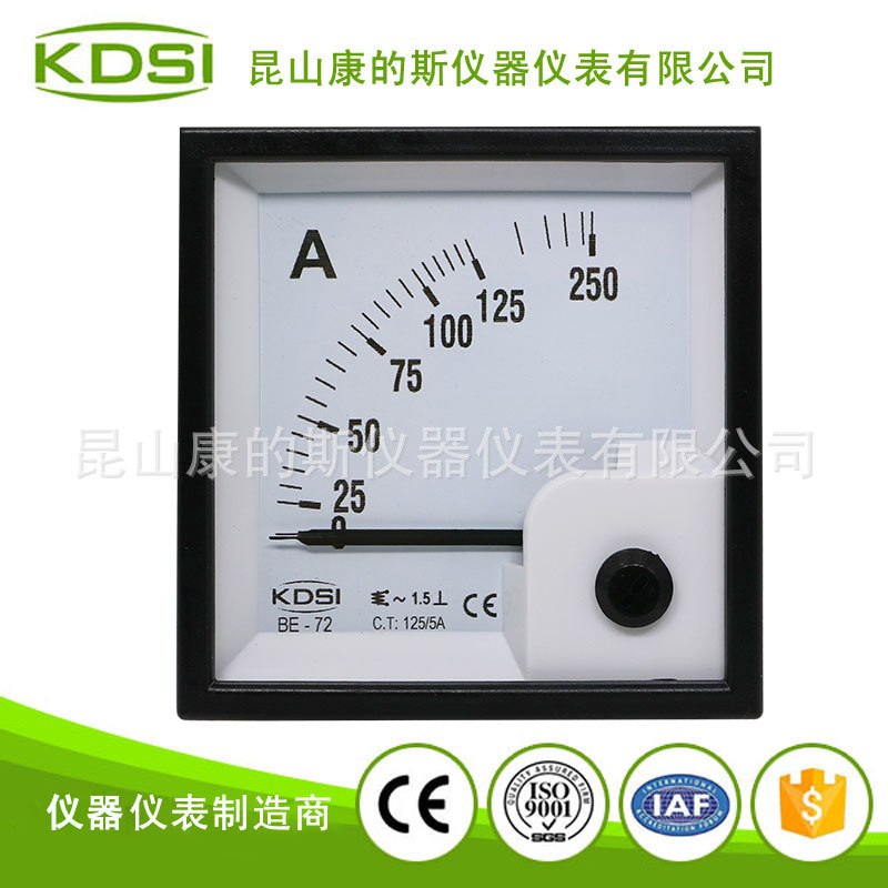 KDSI指针式交流安培表BE-72 AC125/5A 磨床机械用表