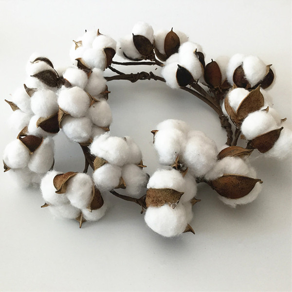 Factory wholesale cotton dried flower simulation cotton flower ring…