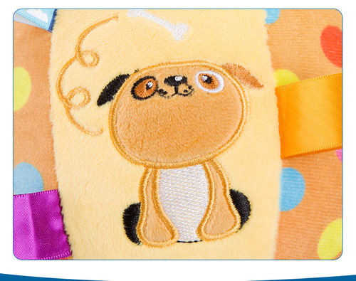 congerle label baby rattle ball baby cognitive plush soothing toy ball hand grab fabric ball