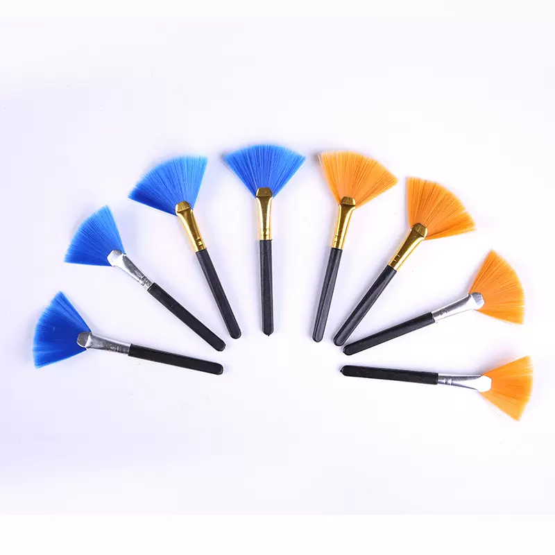 扁杆塑料杆尼龙毛扇形刷键盘清洁刷子除尘小毛刷机械机械键盘专用