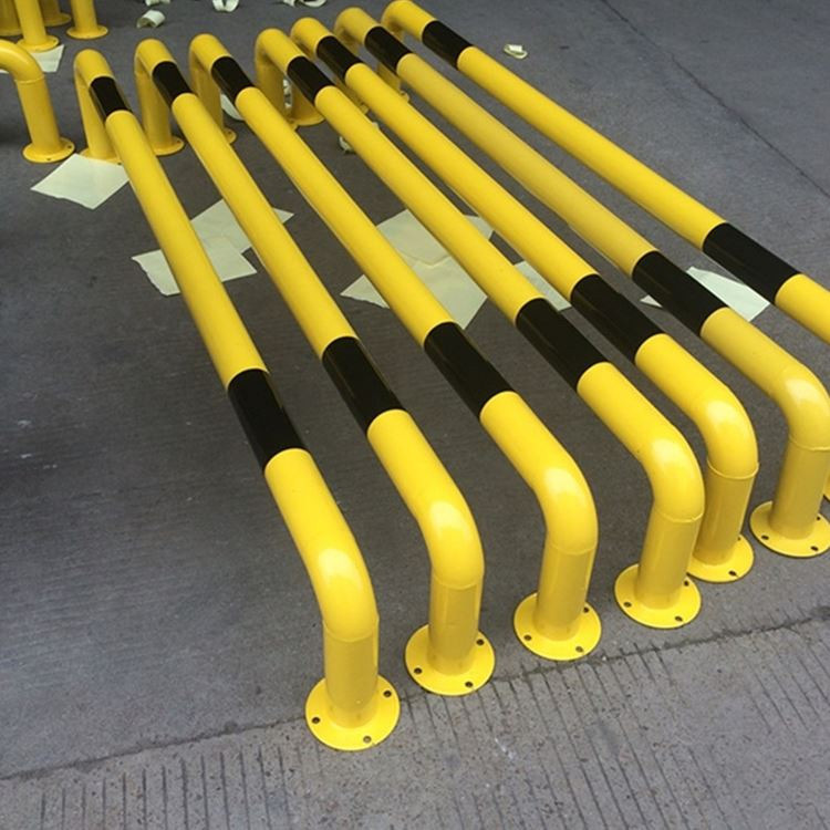 金属钢管挡车器U型车轮定位器M型停车场车位挡车器角铁防撞挡车杆