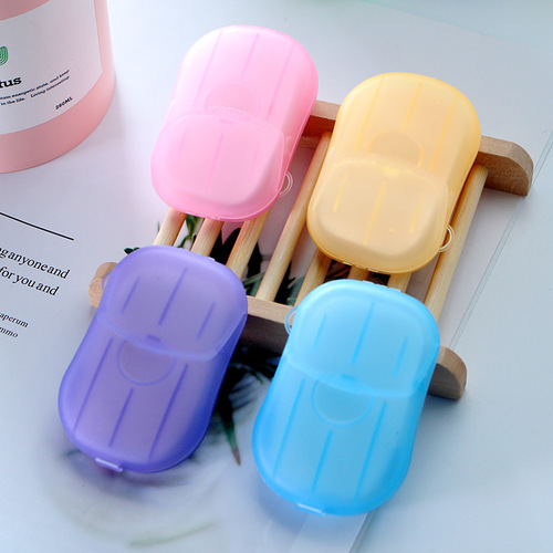 Hand washing and bathing tablet soap paper Travel outdoor soap tablet soap flower Portable soap tablet disposable small soap paper