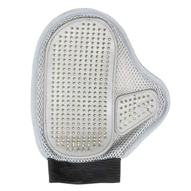 Товары для домашних животных Массажные перчатки Щетка для ванны Удалить плавающие волосы Расческа для игл для собак Перчатки для растирания домашних животных