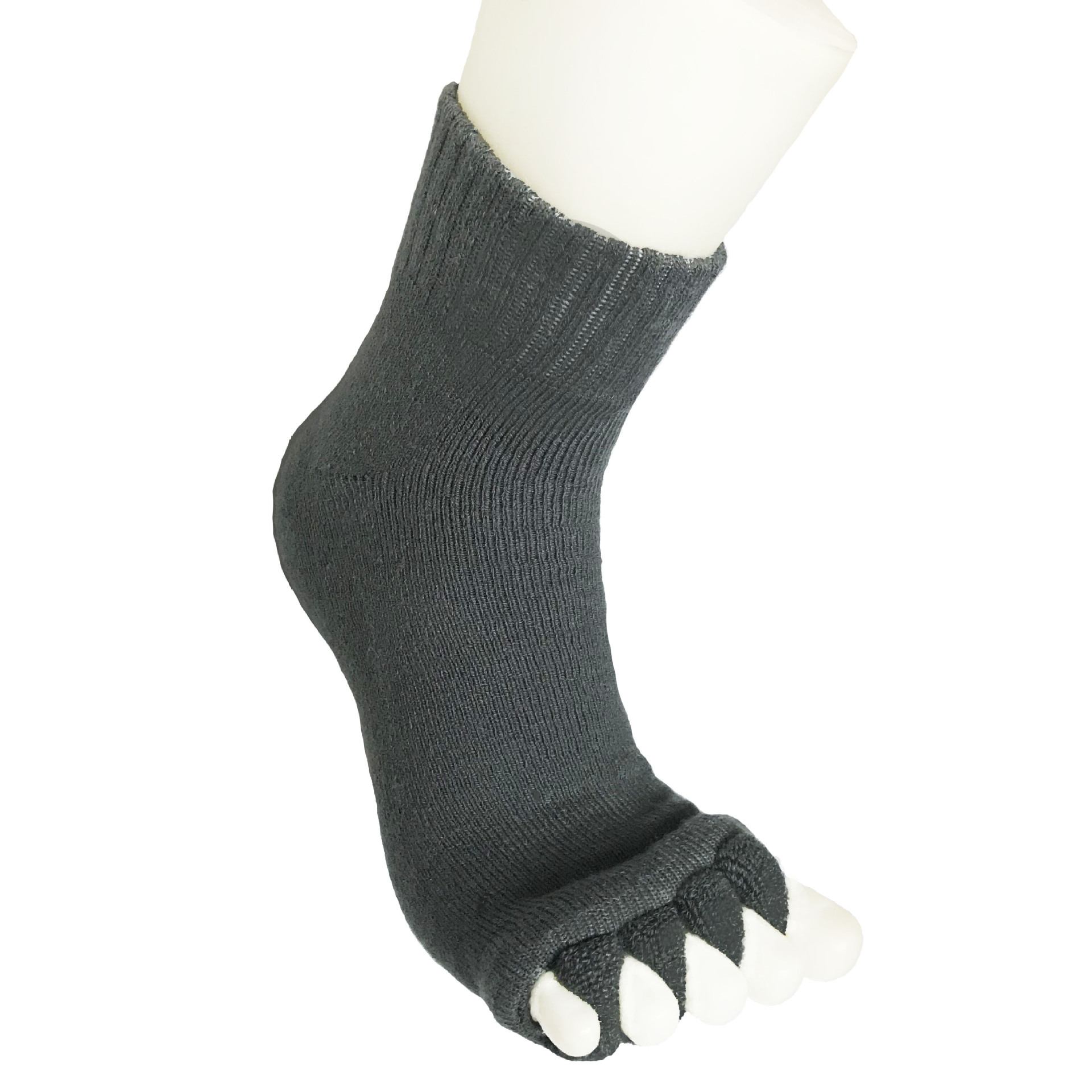 Calcetines del dedo del pie japoneses y coreanos calcetines del dedo del pie de la yoga del masaje DE LA SALUD calcetines del dedo del pie del algodón de acrílico suave de las mujeres calcetines abiertos del dedo del pie