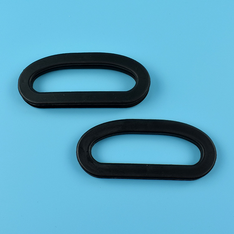 无纺布袋提手 购物袋提手扣 黑色塑料把手 箱包手挽10.9x4.6cm