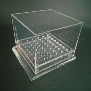厂家定制亚克力花盒带盖带抽屉雕刻刀具礼品包装盒亚克力展示盒