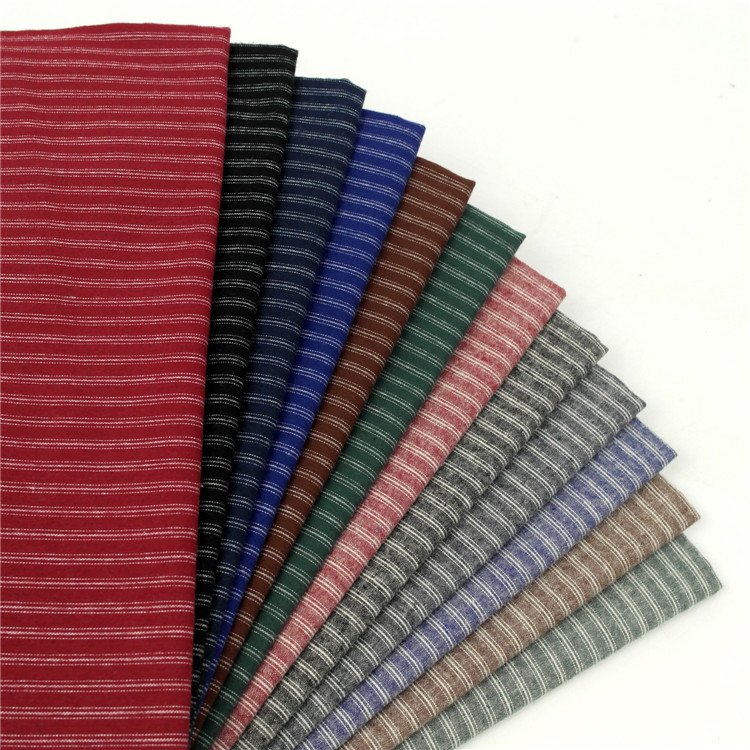 批发色织条纹面料 磨毛色织条纹布 衬衫面料时装面料箱包沙发布