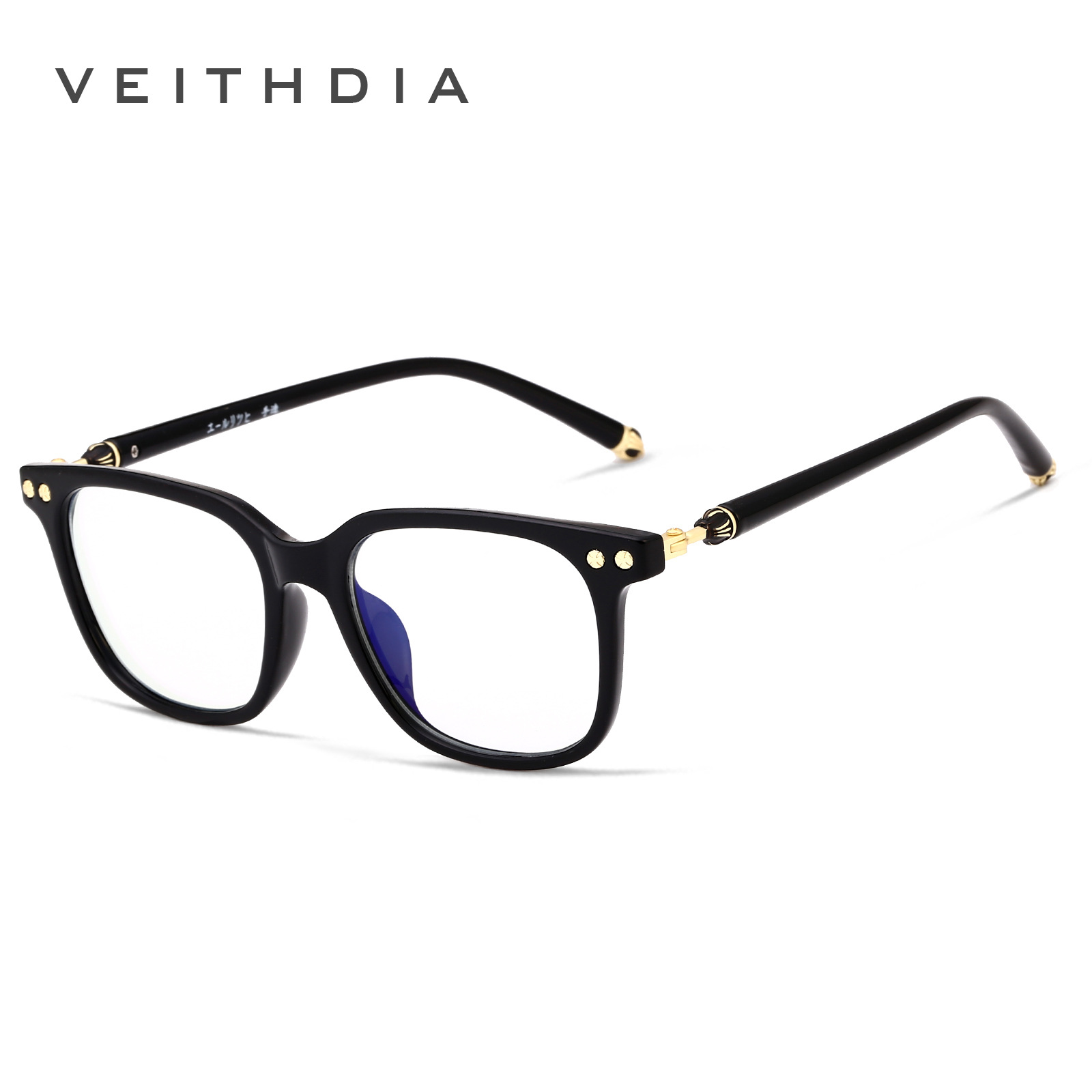 Veithdia gafas de ordenador gafas ópticas marco TR90 gafas lisas al por mayor 8002