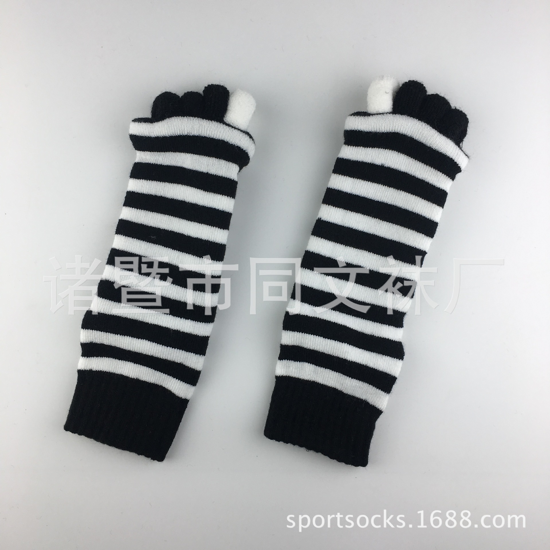 Calcetines del dedo del pie japoneses y coreanos calcetines del dedo del pie de la yoga del masaje DE LA SALUD calcetines del dedo del pie del algodón de acrílico suave de las mujeres calcetines abiertos del dedo del pie