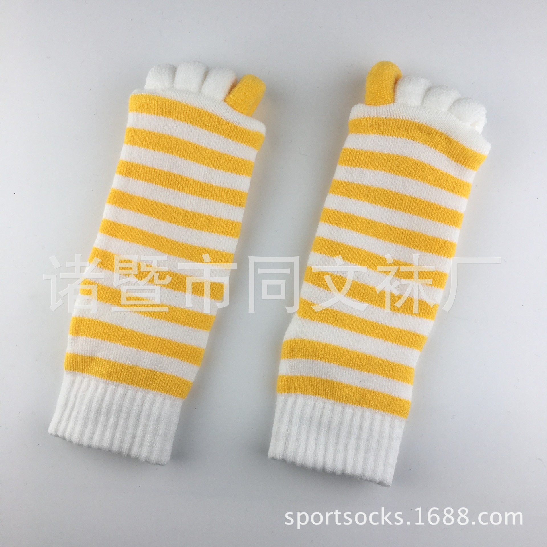 Calcetines del dedo del pie japoneses y coreanos calcetines del dedo del pie de la yoga del masaje DE LA SALUD calcetines del dedo del pie del algodón de acrílico suave de las mujeres calcetines abiertos del dedo del pie