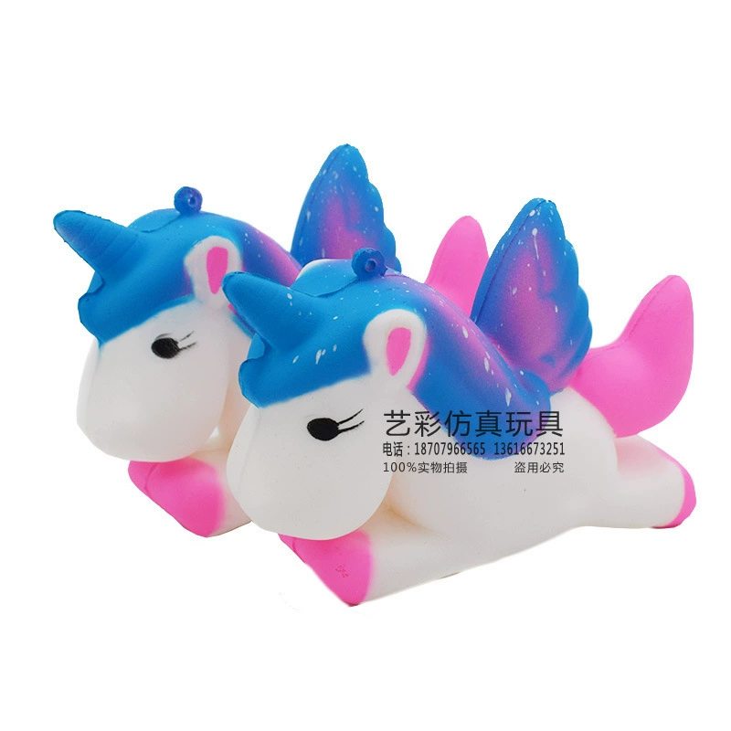 Squish, полиуретановая игрушка, звёздное небо, модель животного, единорог