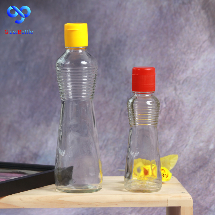 厂家供应厨房玻璃油瓶 香油瓶酱油瓶螺丝麻油瓶高白料