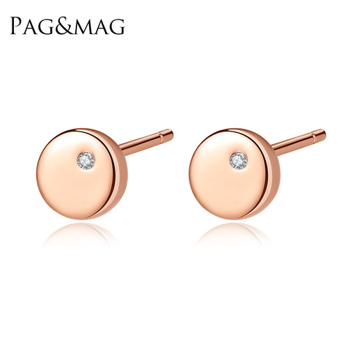 PAG&MAG exquisite small earrings S925 silver earrings simple Korean style earrings for pierced ears without removing them
