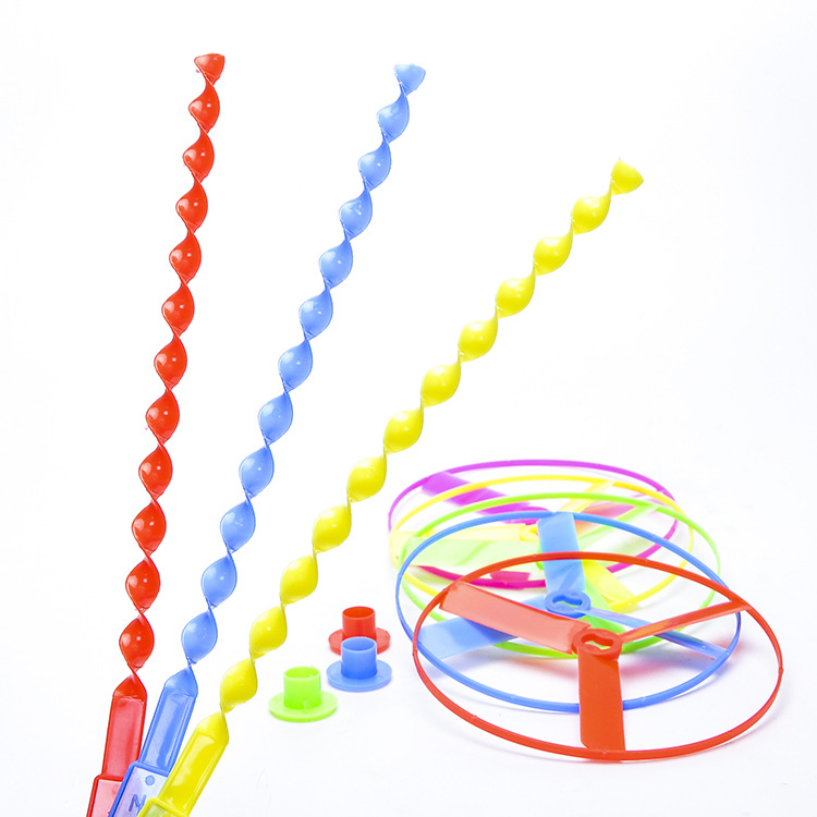 23cm de los niños kindergarten las niñas juguetes al aire libre Apsara hadas Frisbee mano frotar equilibrio libélula bambú Frisbee regalo