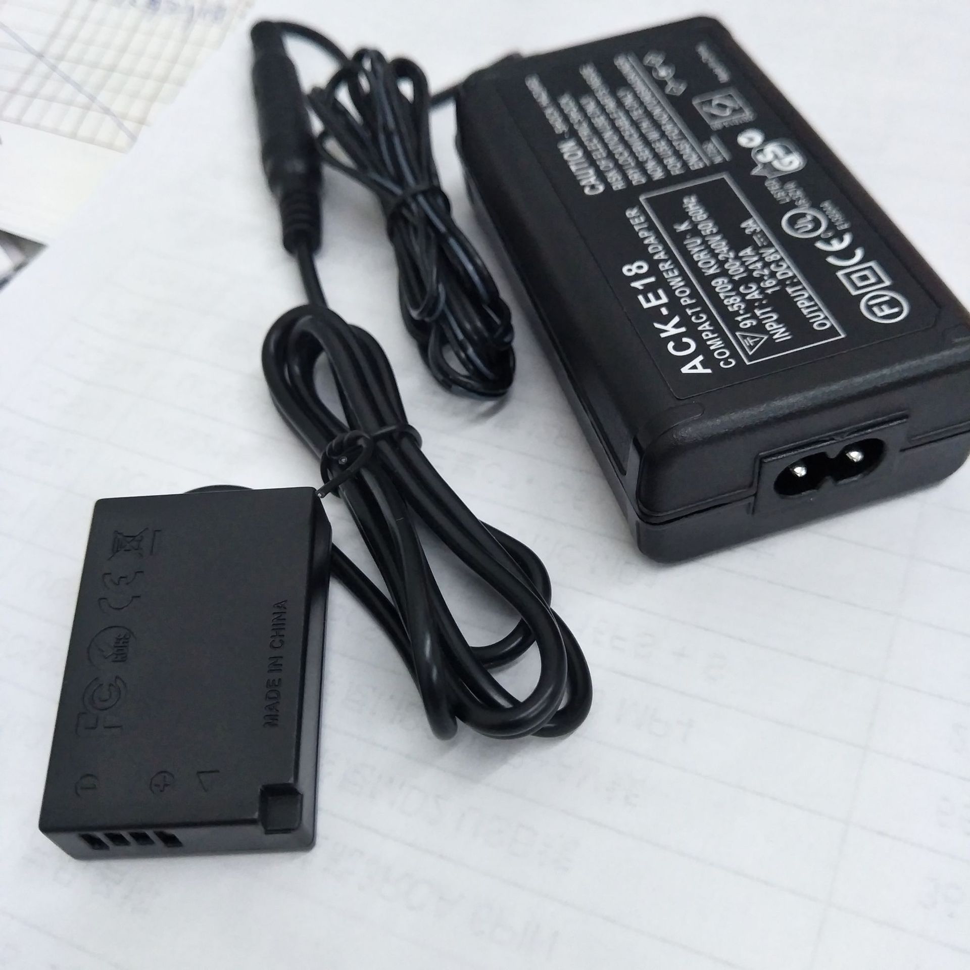 Aplicable a Canon eos760d Cámara SLR adaptador de alimentación externa ACK-E18