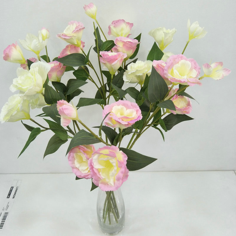 仿真洋桔梗仿真花束塑料花家居装饰绿植花艺盆景花批发高仿真
