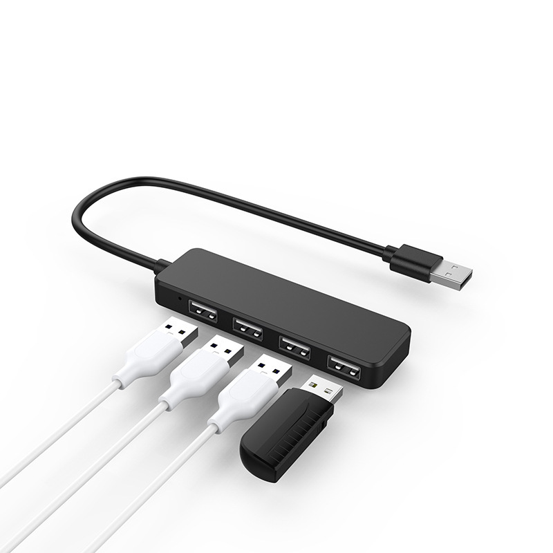 Usb2.0 Computer Hub USB to 4-Port USB Mini Four-Port Long Cable Hub Computer Splitter Multi-Interface