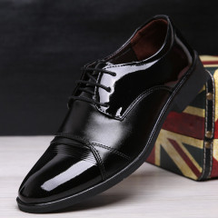 Spring and Autumn New Men's Leather Shoes Men's Shoes Wedding Shoes Korean Style Pointed Black Leather Shoes Men's Business Formal Interview Men's Leather Shoes