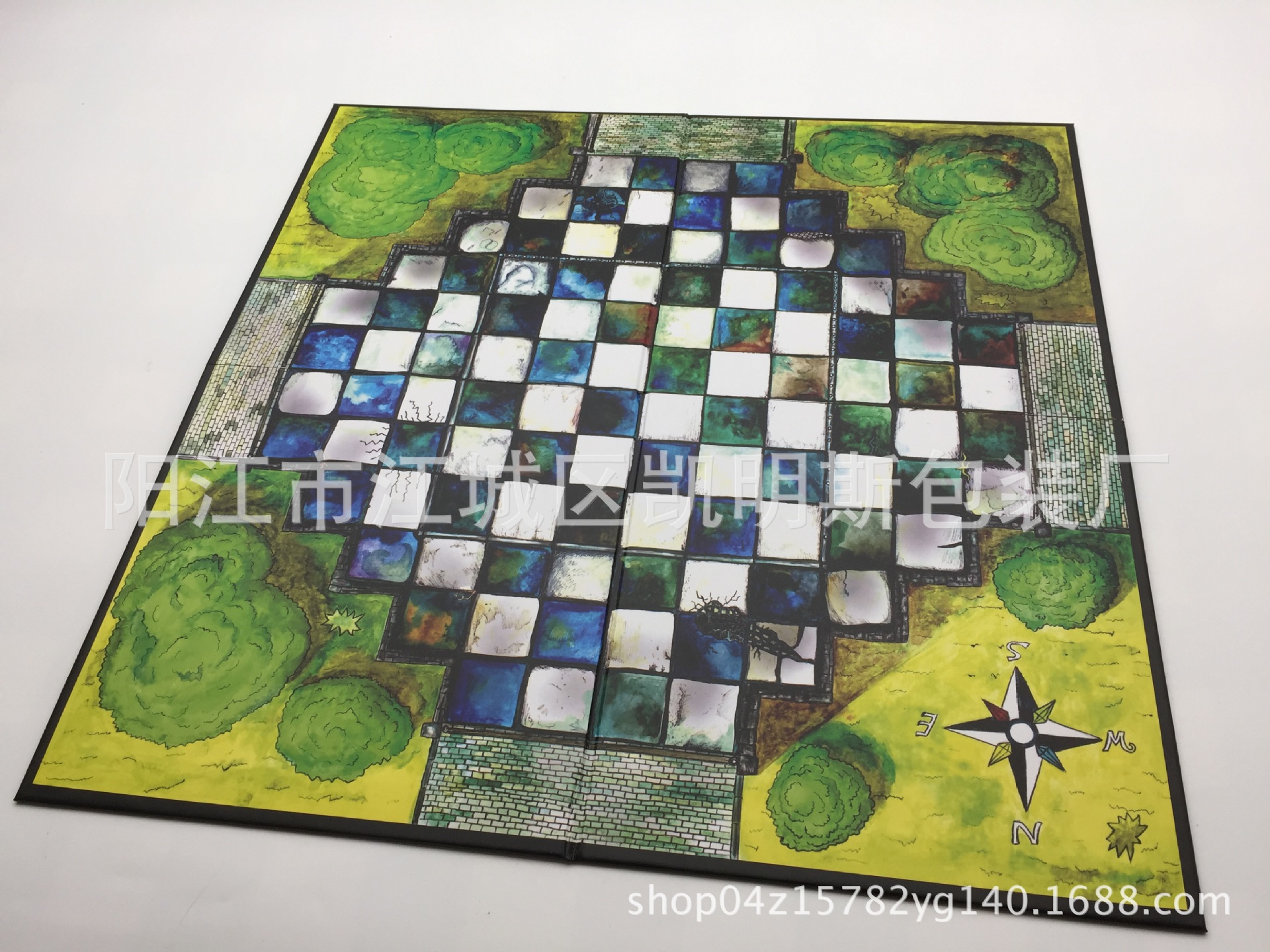 桌面游戏供应做飞行棋子棋盘硬纸板折叠棋盘可单面双面印刷套装