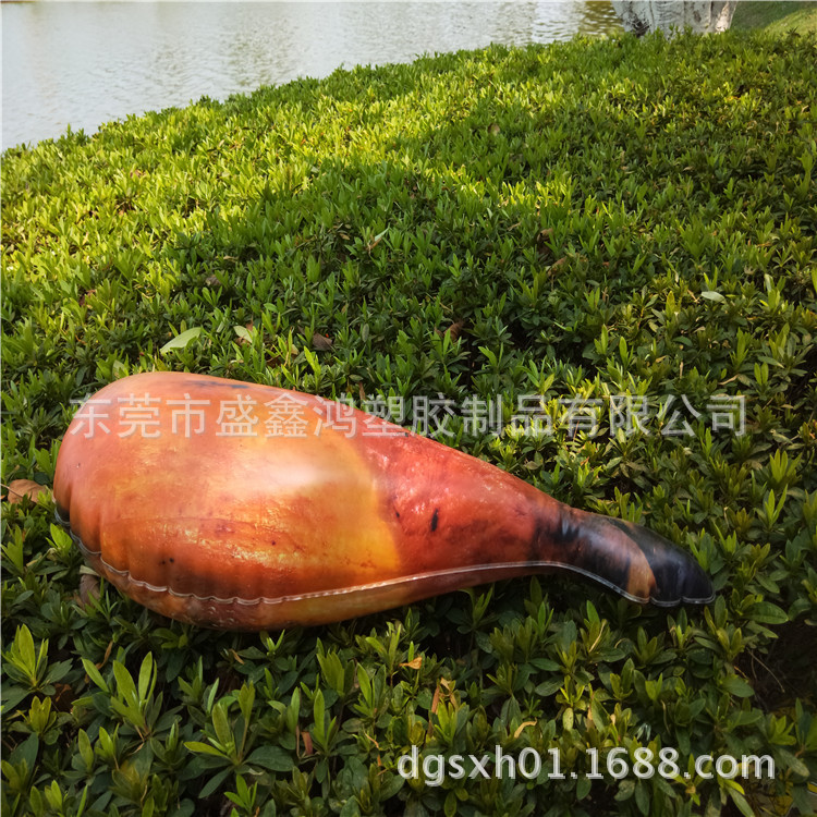 跨境专供充气火腿PVC充气猪脚充气猪蹄仿真烤乳猪蹄模型广告气模