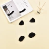 K08-02 Transparent black nude socks