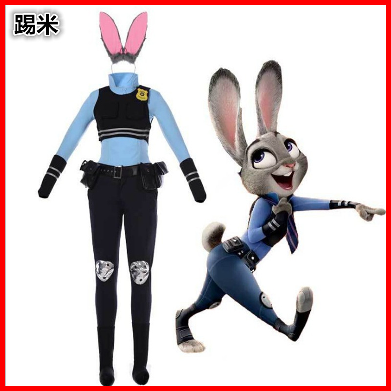 Halloween adult children parent-child anime game Mad Zootopia Judy Rabbit COS clothing wholesale