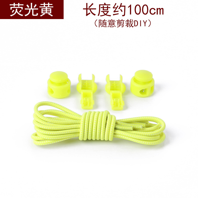 Fabricante de cordones de color Banda elástica redonda de primavera hebilla banda niños adultos elástico libre cordón Perezoso