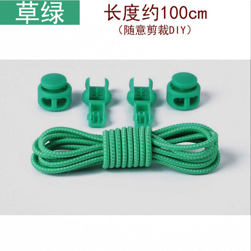 Fabricante de cordones de color Banda elástica redonda de primavera hebilla banda niños adultos elástico libre cordón Perezoso