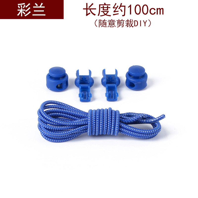 Fabricante de cordones de color Banda elástica redonda de primavera hebilla banda niños adultos elástico libre cordón Perezoso