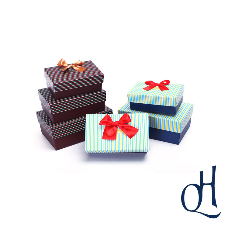 蝴蝶结盒 棉袜包装 天地盖 丝巾围巾纸盒 多色印刷 精美皮带包装