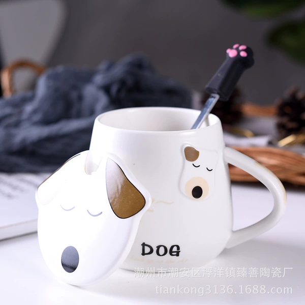 [浮雕萌狗杯-睡觉]