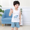 Summer children's vest for boys, cotton sports set sleevless, children's clothing, wholesale