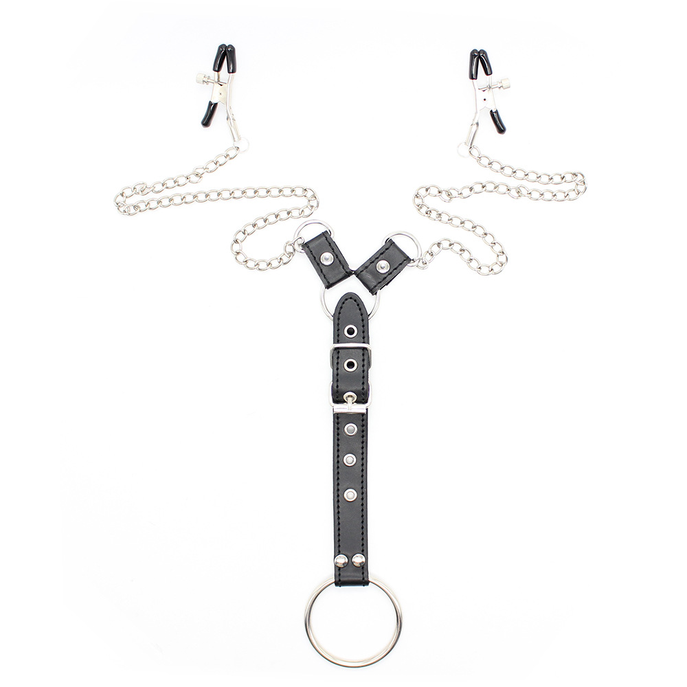 Pinzas para pezones para hombres, juguetes sexuales, anillos para pene, juguetes sexuales de cuero para adultos, anillos de diamantes, anillos para pene image 4