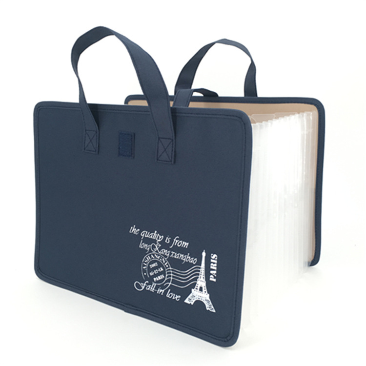 13-capa de tela de Oxford de impresión de la carpeta horizontal bolsa de órgano portátil A4pp estudiante de moda examen de papel bolsa de archivo de oficina