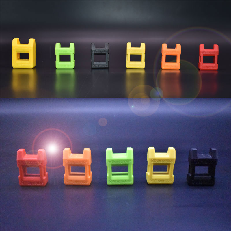 Desmagnetizador magnético de destornilladores WEEKS, dispositivo de desmagnetización mecánica con punzón, multicolor, portátil y práctico.