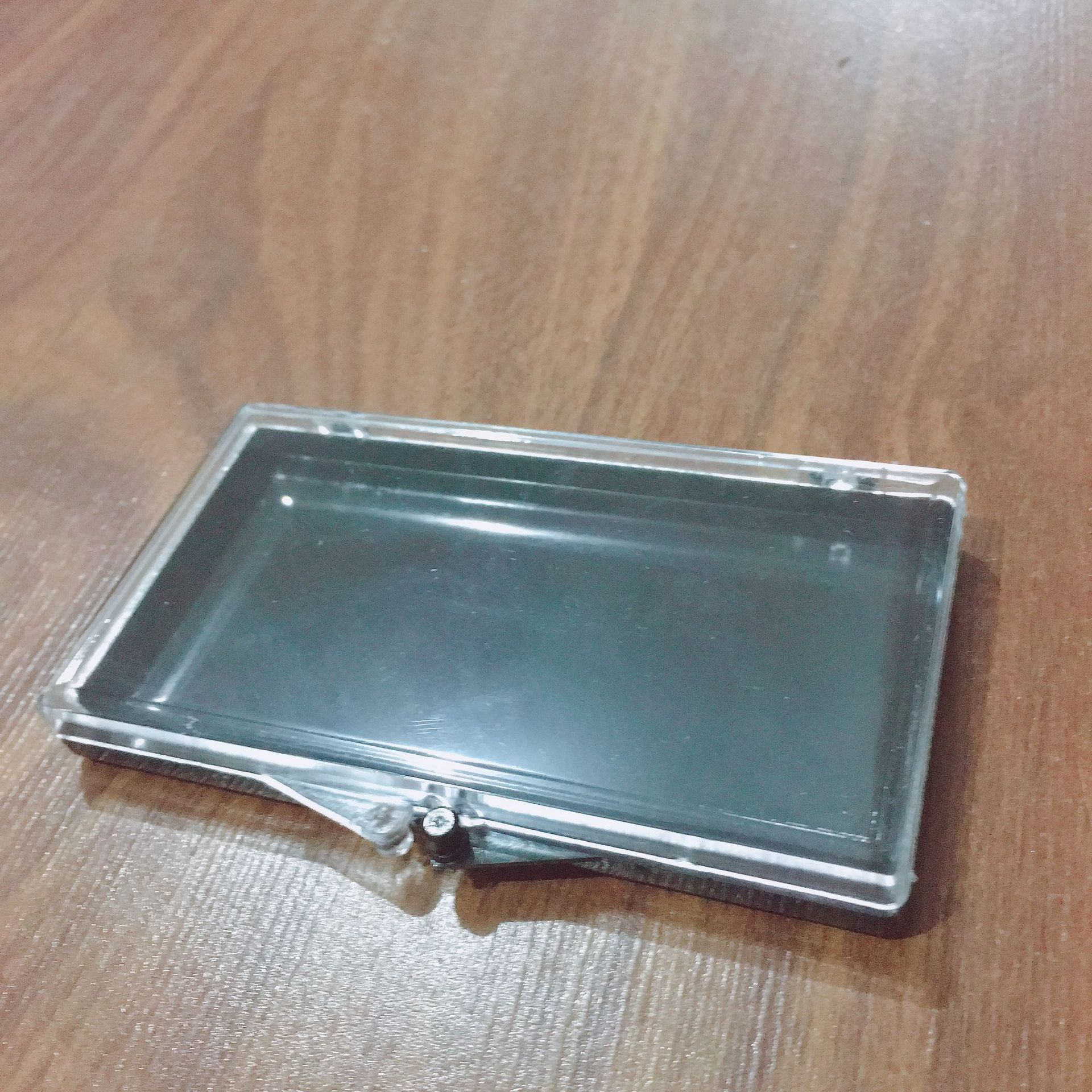 100*55*13MMPS塑料透明翻盖盒工具冰箱贴包装盒饰品收纳盒黑白盒