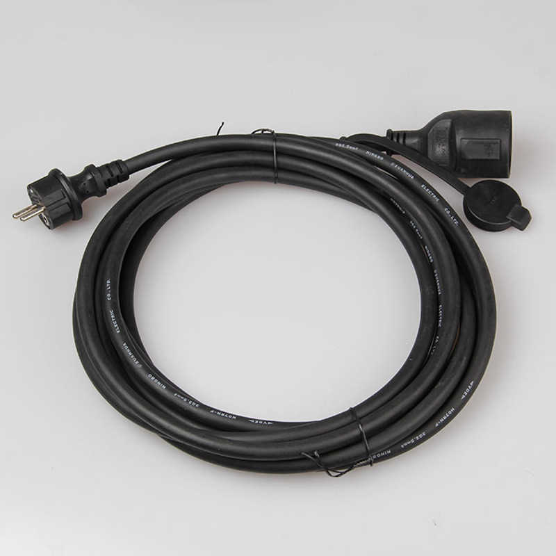 供应 优质 CCC中国标准橡胶线 防水插头 欧式防水插头