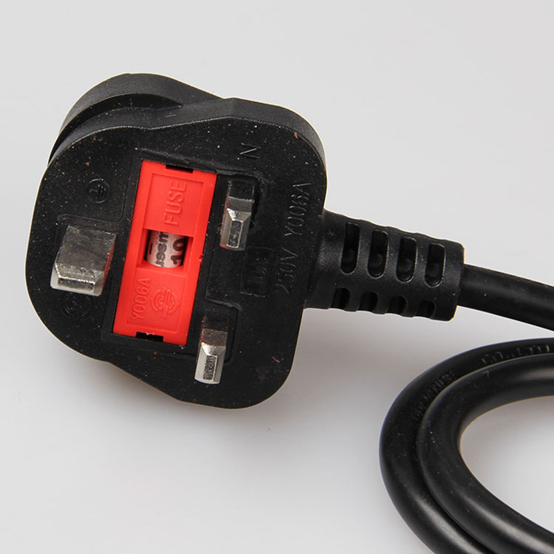 B(图)英规电源线英式带保险丝3A6A13A插头线 英规三插电源线