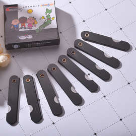 DIY文化用品 安全裁纸小刀 黑白色铁皮削笔刀 小钢刀