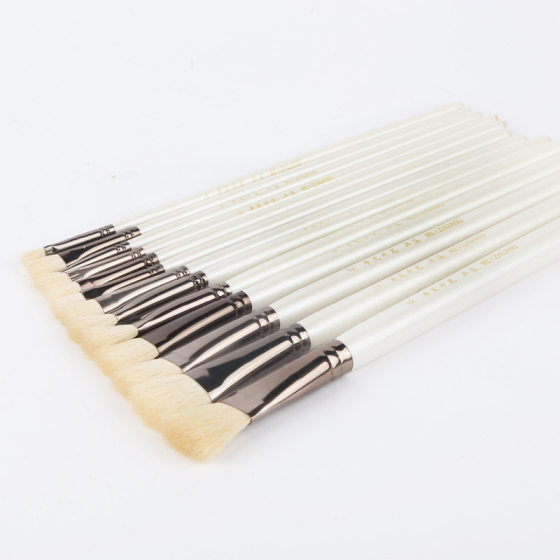 Weizhuang Brush Artist Sheep Tail Plain Brush Oil Brush Wool Brush Single Single and Double Set Sheep Tail Plain Head Water Chalk