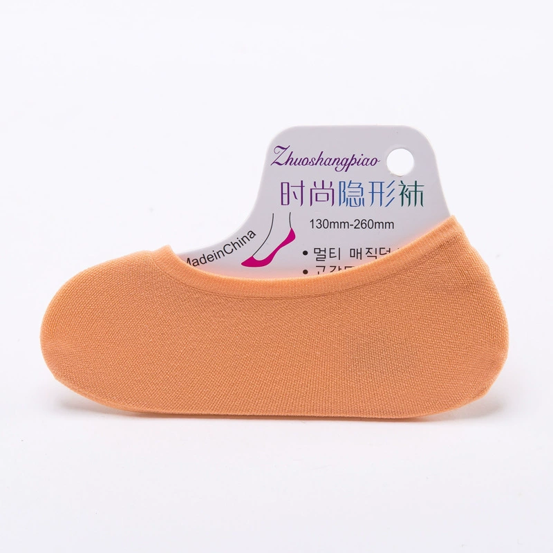No‑show velvet ankle socks, nylon, breathable, silicone heel, one size (recommended up to EU 40)