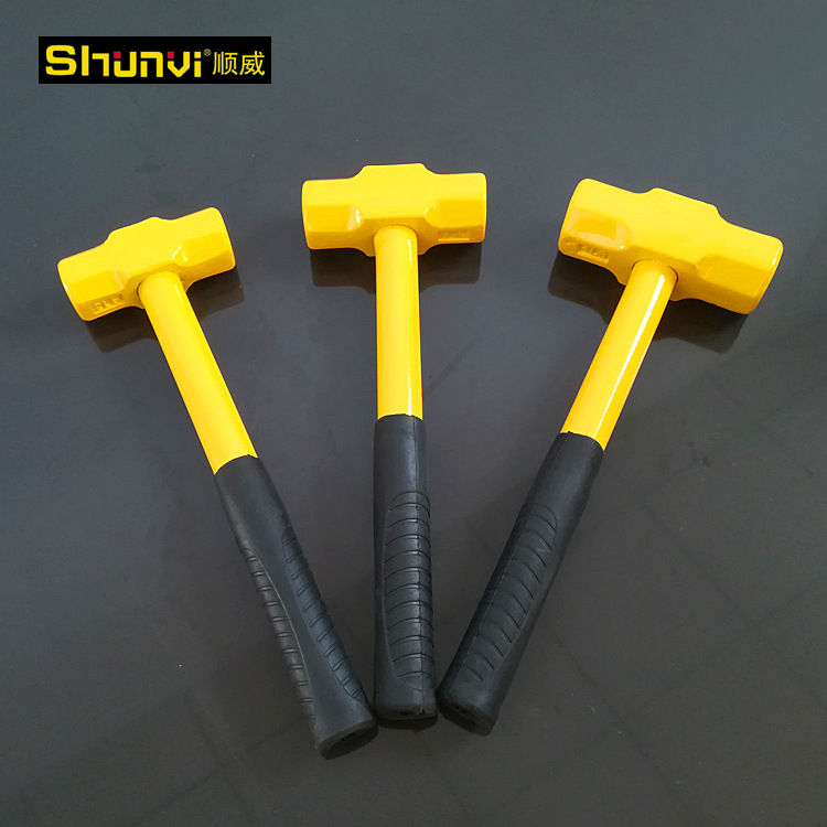 厂家批发 木柄八角锤钢管柄八角锤锤子锤头铁锤家用维修装修工具